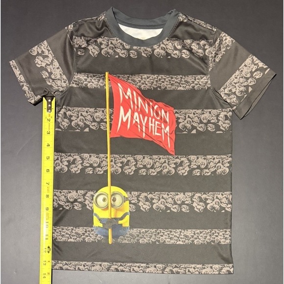 Minions Graphic T-Shirt Minion Mayhem Short Sleeve Crew Neck Kids M (8) Kids - Picture 2 of 6